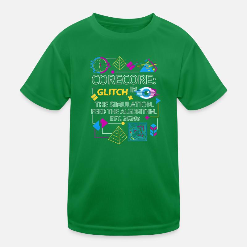 Corecore Glitch Simulation Algorithm Collage Kinder Funktions-T-Shirt