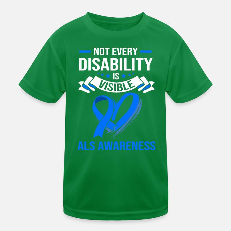 ALS nerve disease Kids Functional T-Shirt