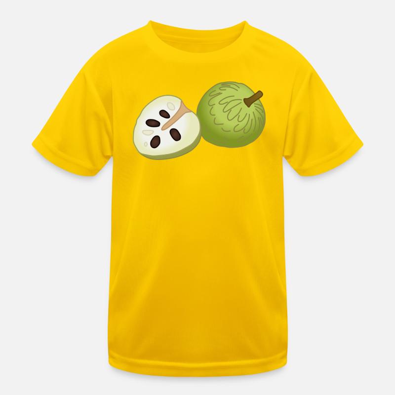 Puddingapfel-Scheibe Pop-Art Kinder Funktions-T-Shirt