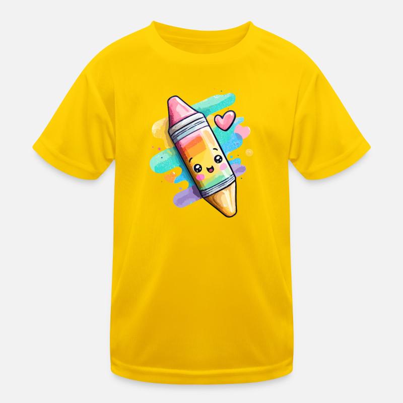 Rainbow Chalk Kids Functional T-Shirt