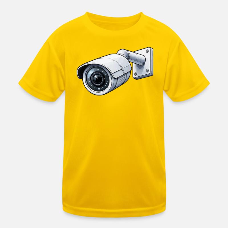 Security Camera Surveillance Camera Kids Functional T-Shirt
