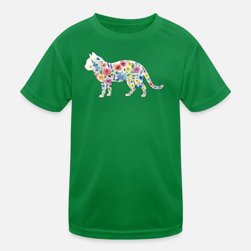 Spring Cat Kids Functional T-Shirt