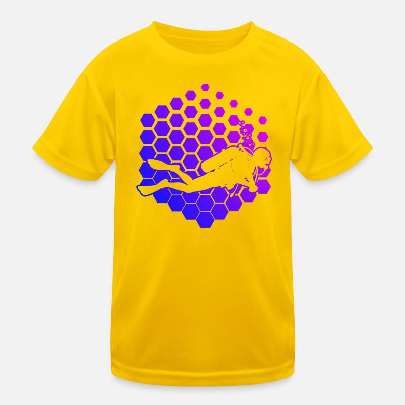 Conception vintage de plongée pour la plongée T-shirt sport Enfant