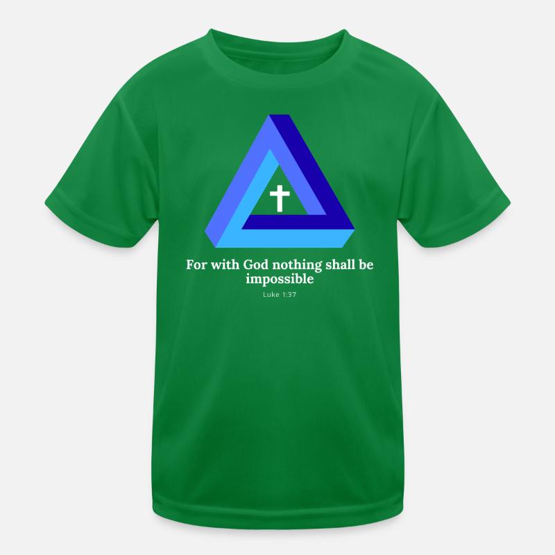 For with God, nothing shall be impossible. Hatch Kids Functional T-Shirt
