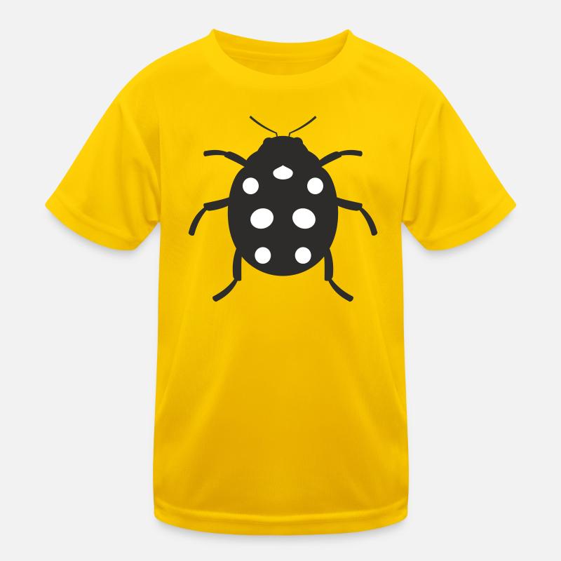 Marienkäfer Design Kinder Funktions-T-Shirt