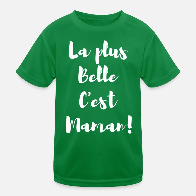 La plus belle c’est Maman Blanc T-shirt sport Enfant