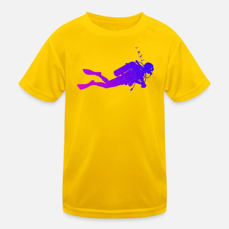 Great diving gift for diving Kids Functional T-Shirt