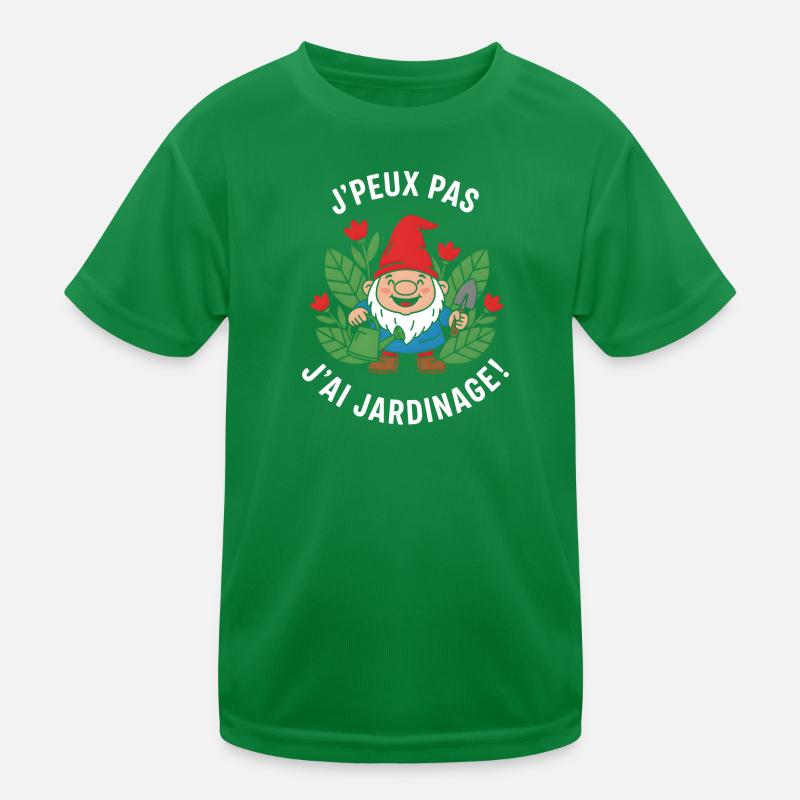 Gnome Mischievous Gardening Kids Functional T-Shirt
