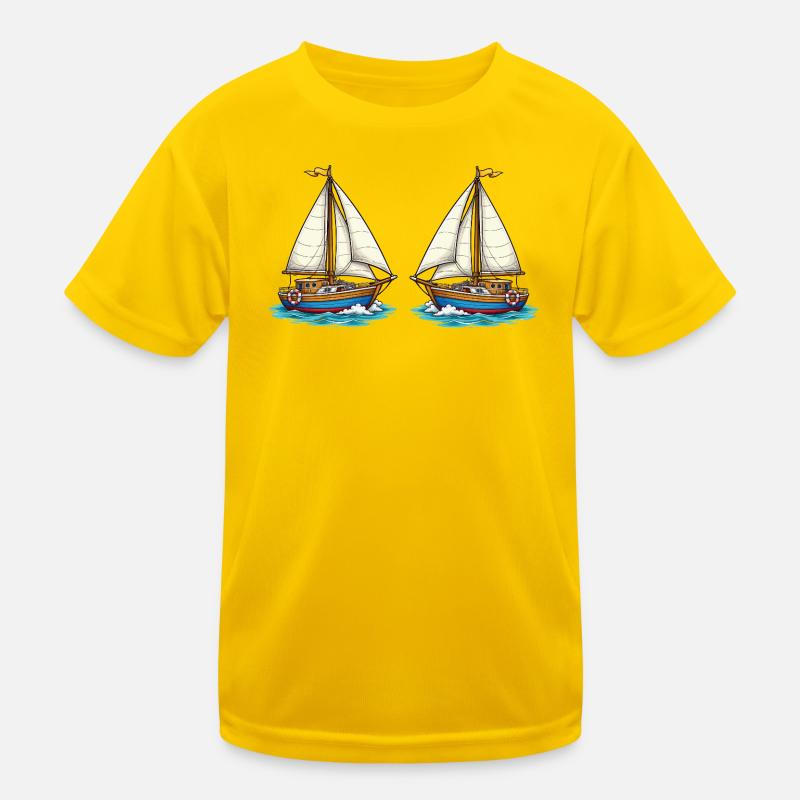 Segelboote Kinder Funktions-T-Shirt