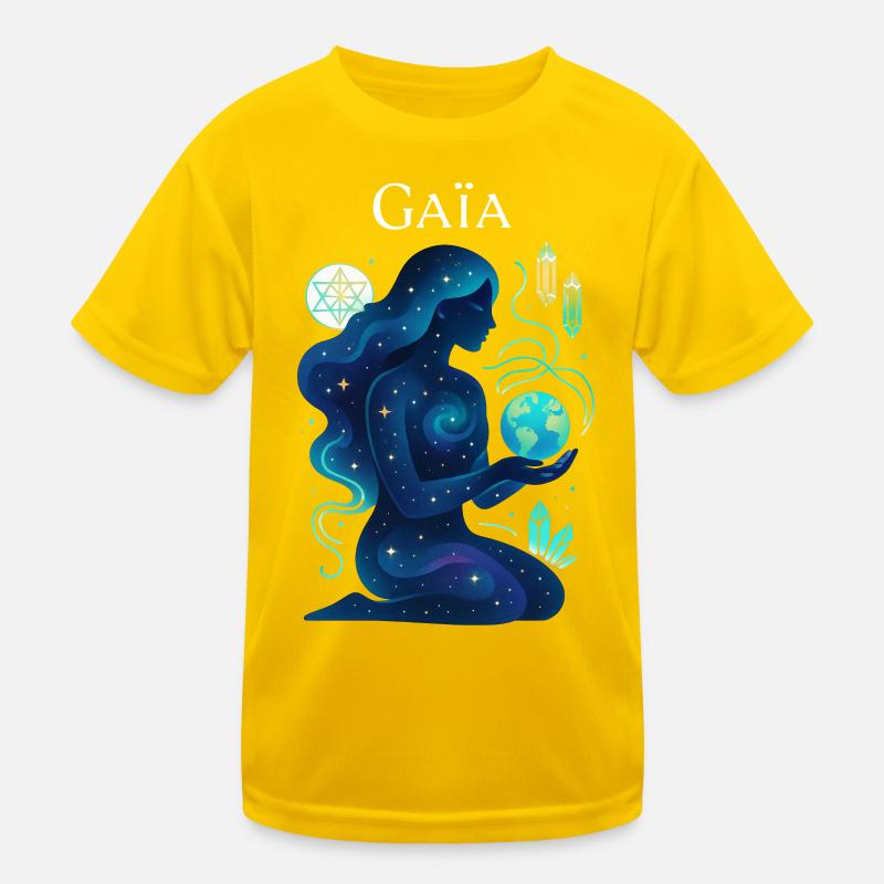 Kosmische Gaia – Mutter Natur Kinder Funktions-T-Shirt