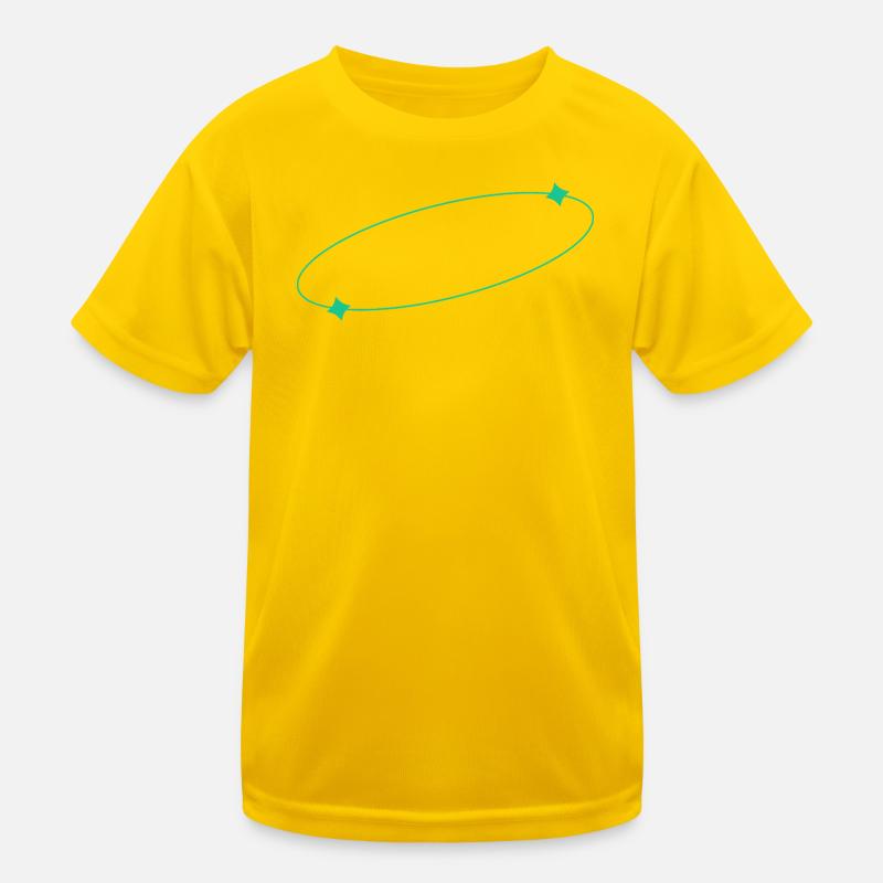Elliptical Star Ring Kids Functional T-Shirt