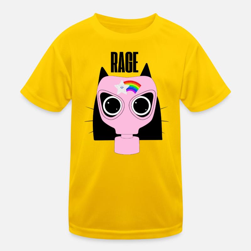 Rage Kitty Cat Protest Kinder Funktions-T-Shirt
