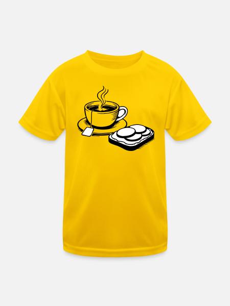 Coupe - T-shirt sport Enfant - jaune d'œuf - Devant