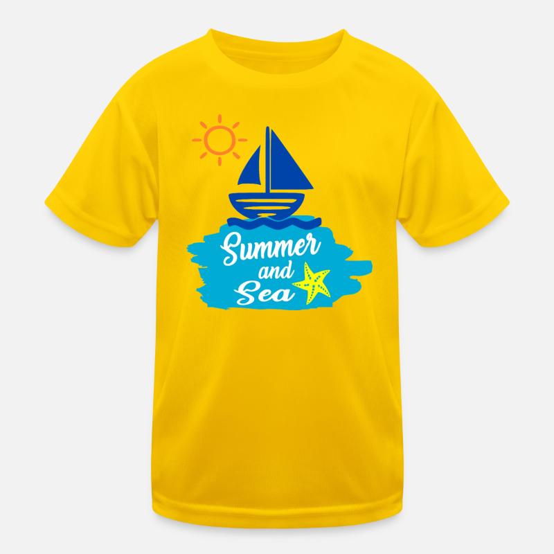 Été et Mer - Conception estivale T-shirt sport Enfant