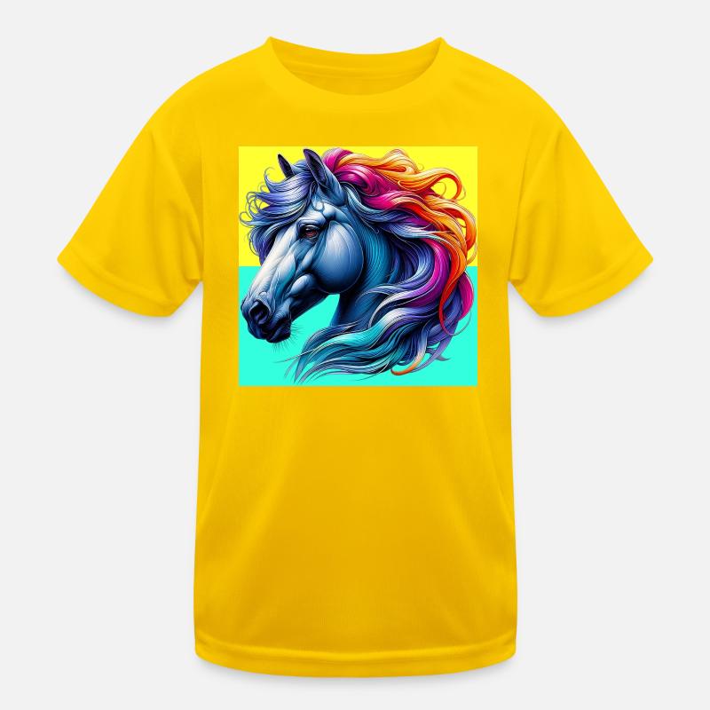 Pferd Kinder Funktions-T-Shirt