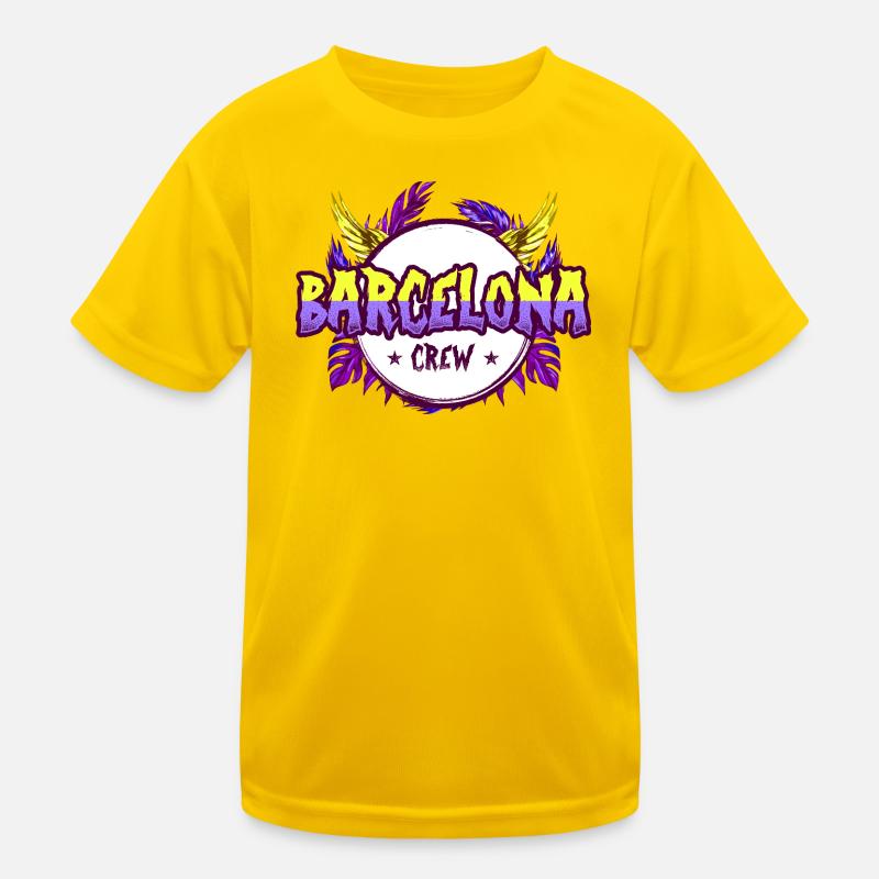 Équipage de Barcelone Coloré T-shirt sport Enfant
