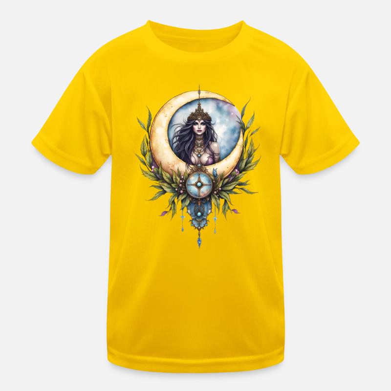 Celestial Queen Moon Kids Functional T-Shirt