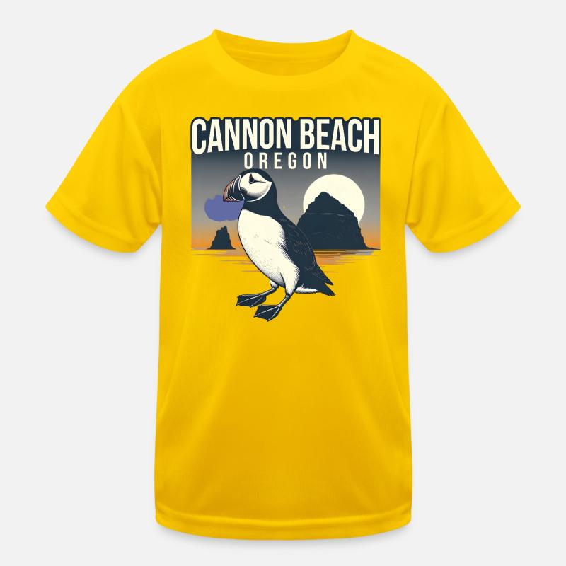 Cannon Beach, Oregon Kids Functional T-Shirt