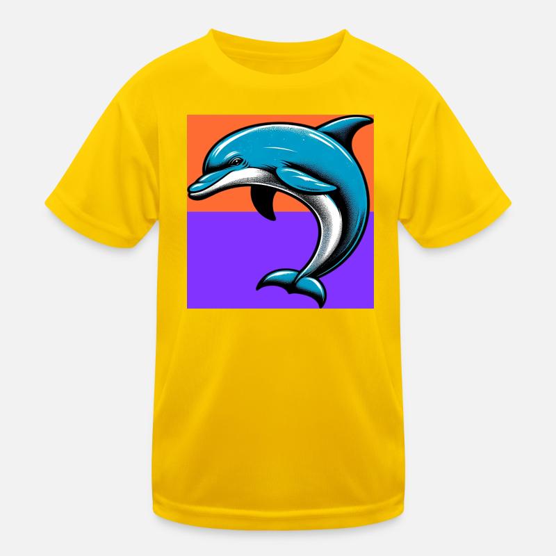 Delfin Kinder Funktions-T-Shirt