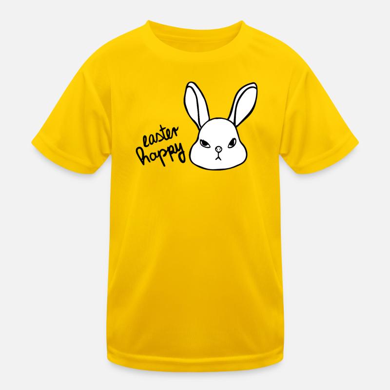 Sarcastic Easter Bunny - Easter Happy Bunny Kids Functional T-Shirt