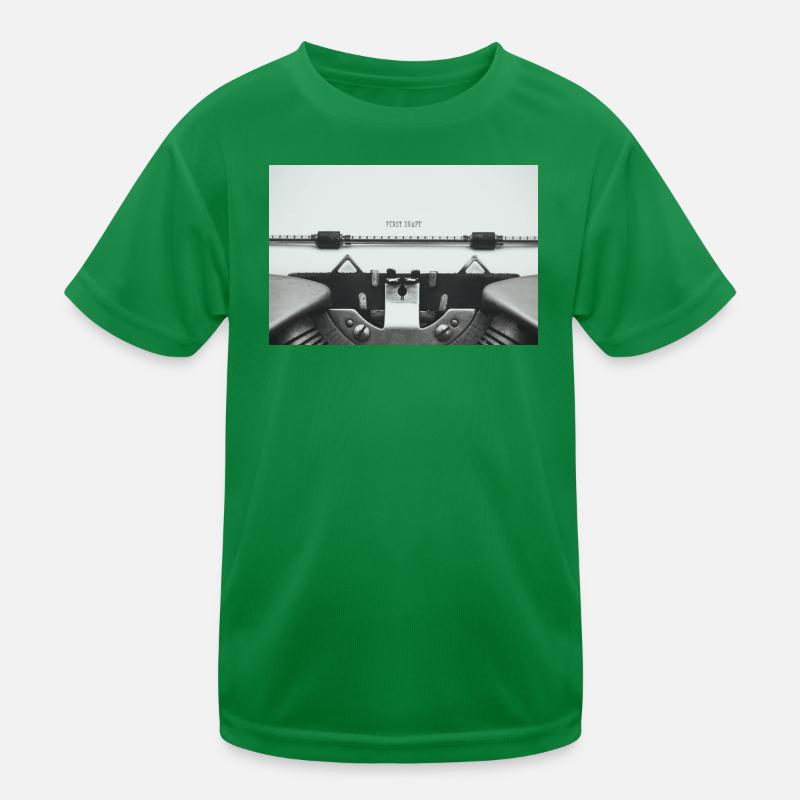 Conception d’affiche d’une première machine à écrire T-shirt sport Enfant
