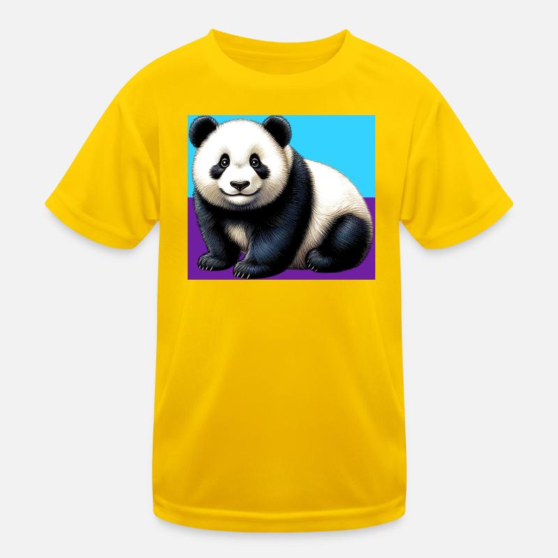 Panda Kinder Funktions-T-Shirt