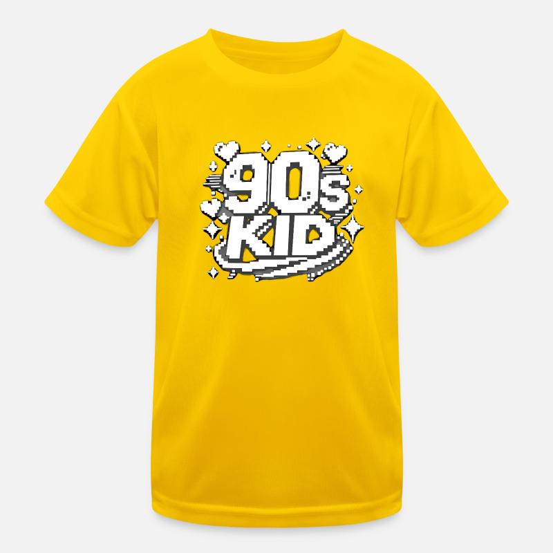 90er Kid Pixel Design Kinder Funktions-T-Shirt