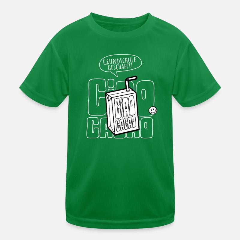 Grundschule Geschafft Abschlussshirt Ciao Kakao Kinder Funktions-T-Shirt
