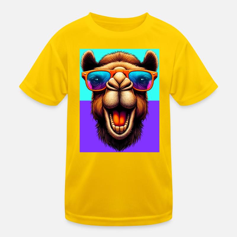 Kamel Kinder Funktions-T-Shirt