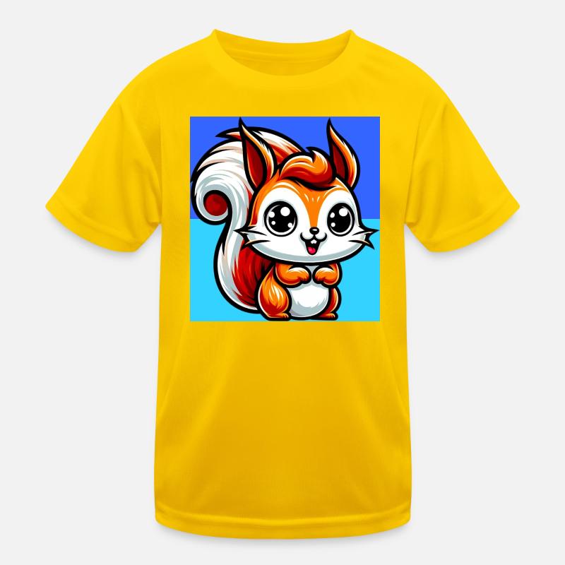 Eichhörnchen Kinder Funktions-T-Shirt