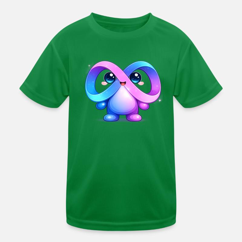 Cute Meta Infinity Mascot Sticker Kids Functional T-Shirt
