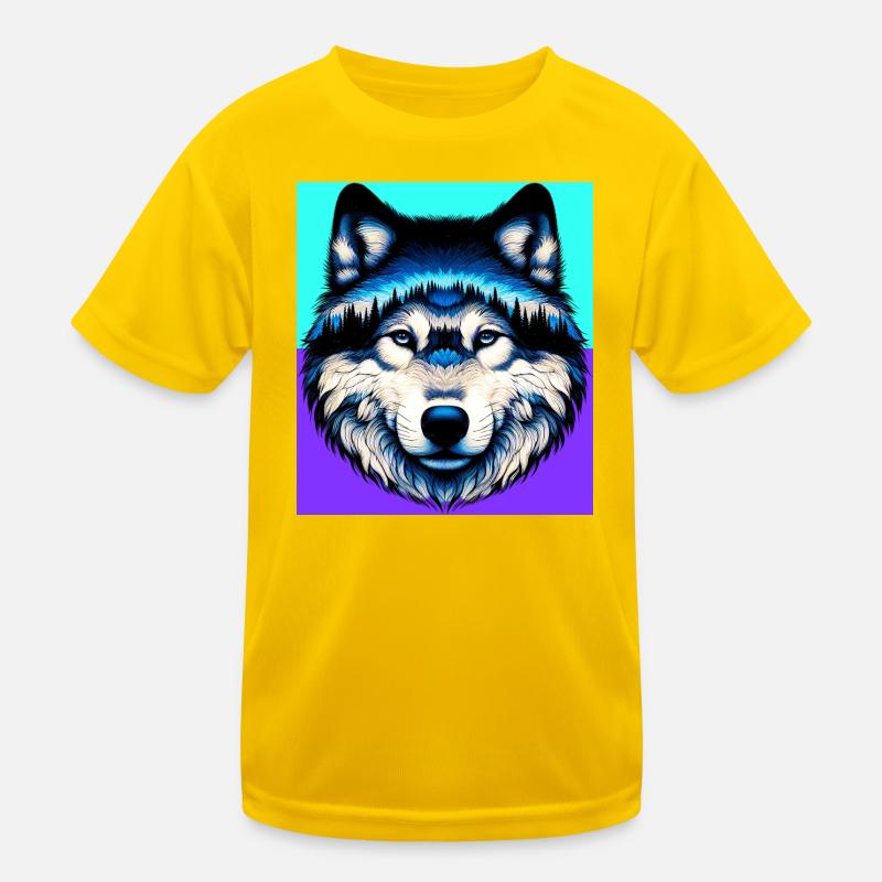 Wolf Kinder Funktions-T-Shirt