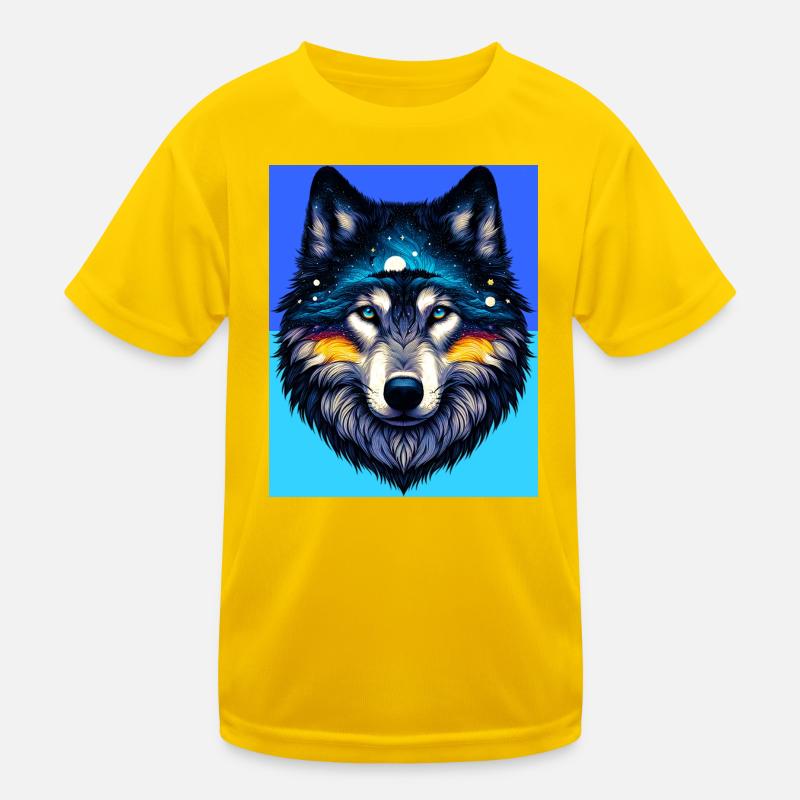 Wolf Kinder Funktions-T-Shirt