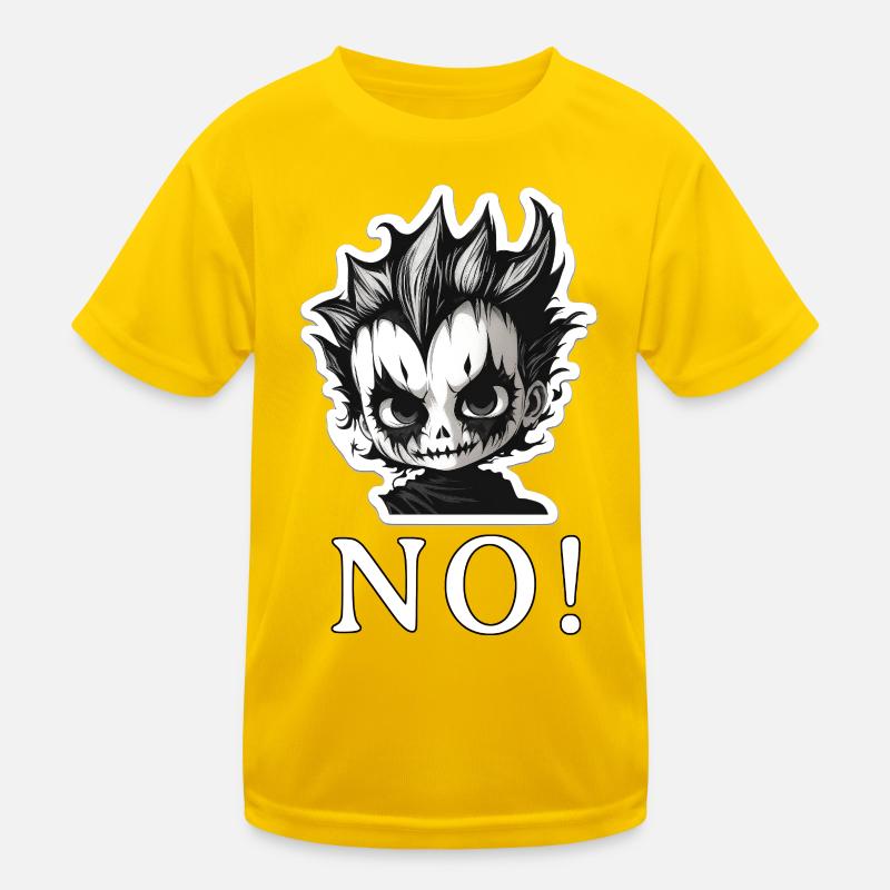 Punk Schädel Mohawk NO - NEIN Kinder Funktions-T-Shirt