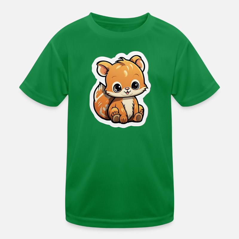 Cartoon-Eichhörnchen Kinder Funktions-T-Shirt