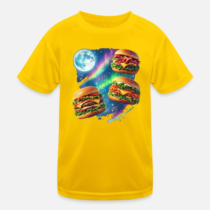 Space Burger Symphony Kids Functional T-Shirt