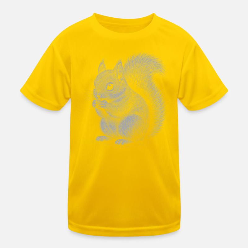 Eichhörnchen Kinder Funktions-T-Shirt