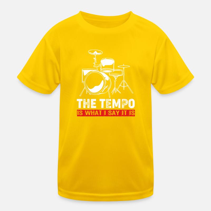 Drummer Drum Drumsticks Kids Functional T-Shirt