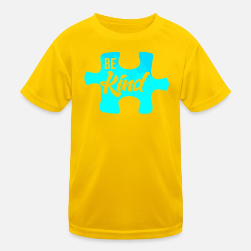 Be Kind Puzzle Motiv Kinder Funktions-T-Shirt