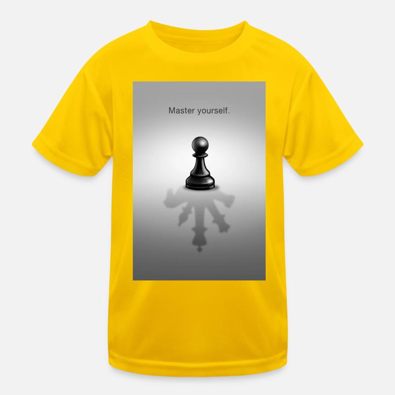 Master Yourself Minimal Mindset Design Kids Functional T-Shirt