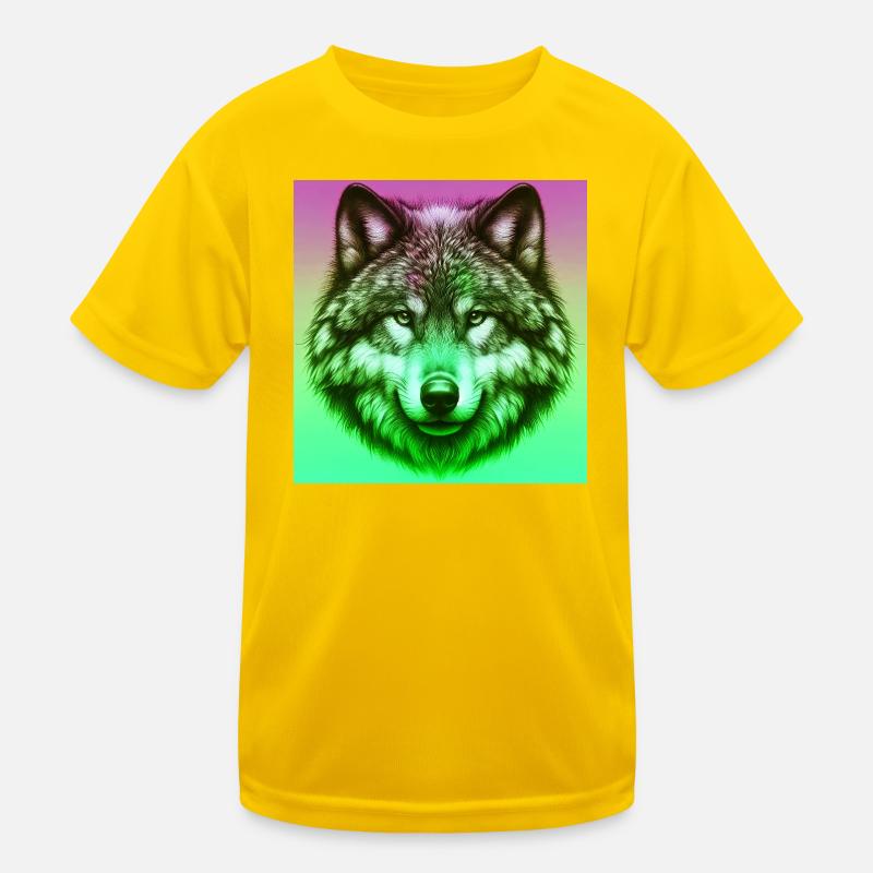 Wolf Kinder Funktions-T-Shirt