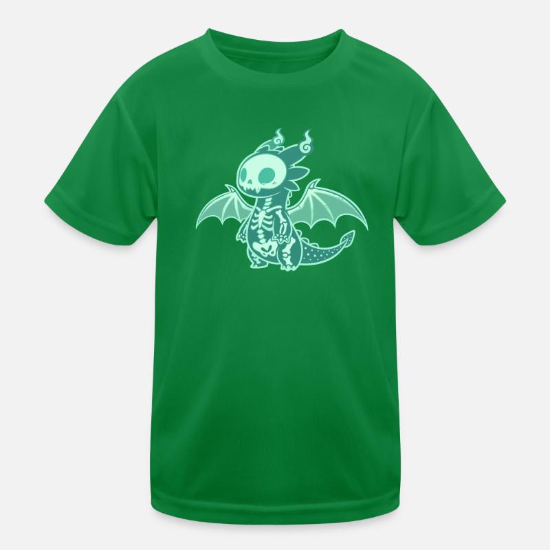 Dragon Ghost Vector Kids Functional T-Shirt