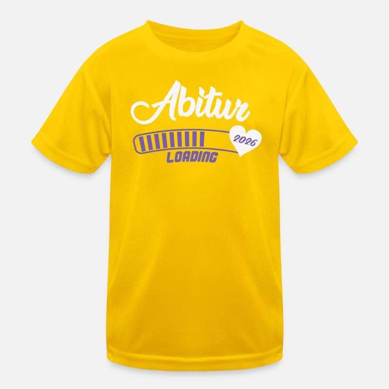 Abitur 2026 Loading Herz Kinder Funktions-T-Shirt