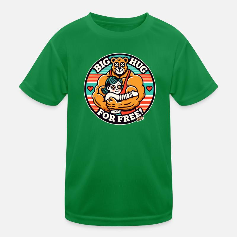 Eine dicke Umarmung gratis – Bärenumarmung Kinder Funktions-T-Shirt