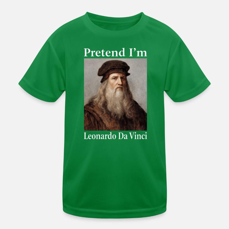 Pretend I'm Leonardo da Vinci Kids Functional T-Shirt