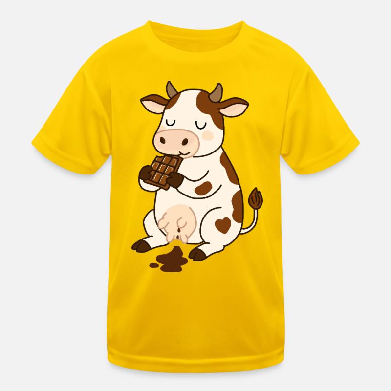 Vache en chocolat T-shirt sport Enfant