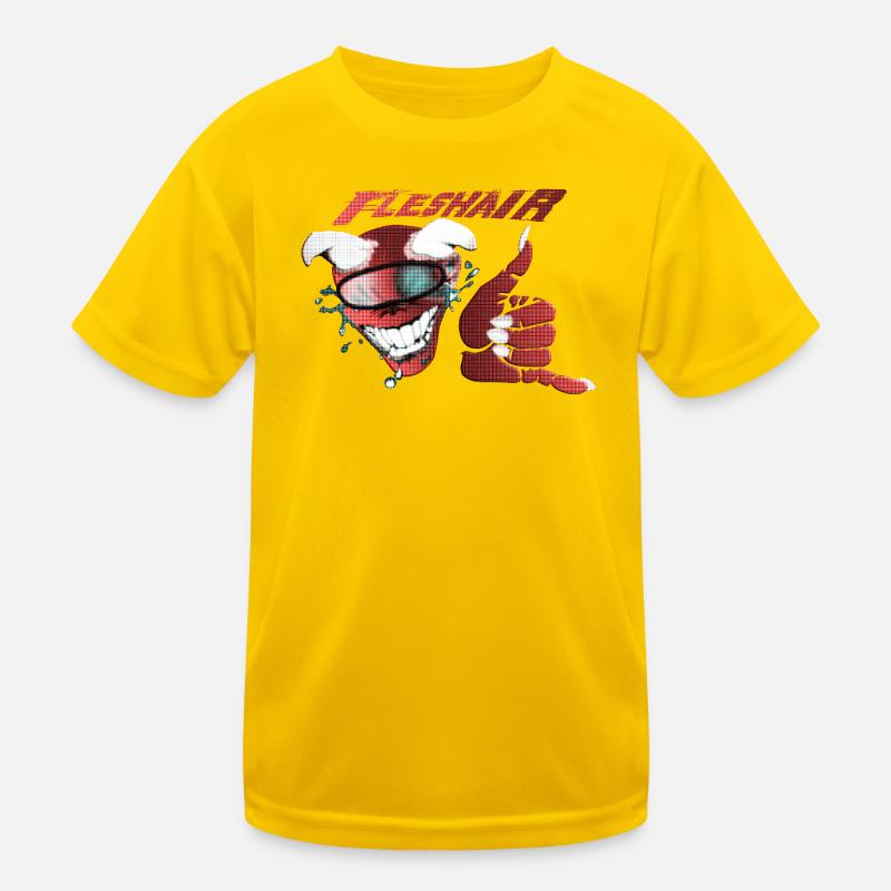Grinning Thumb Pop Art Halftone Kids Functional T-Shirt