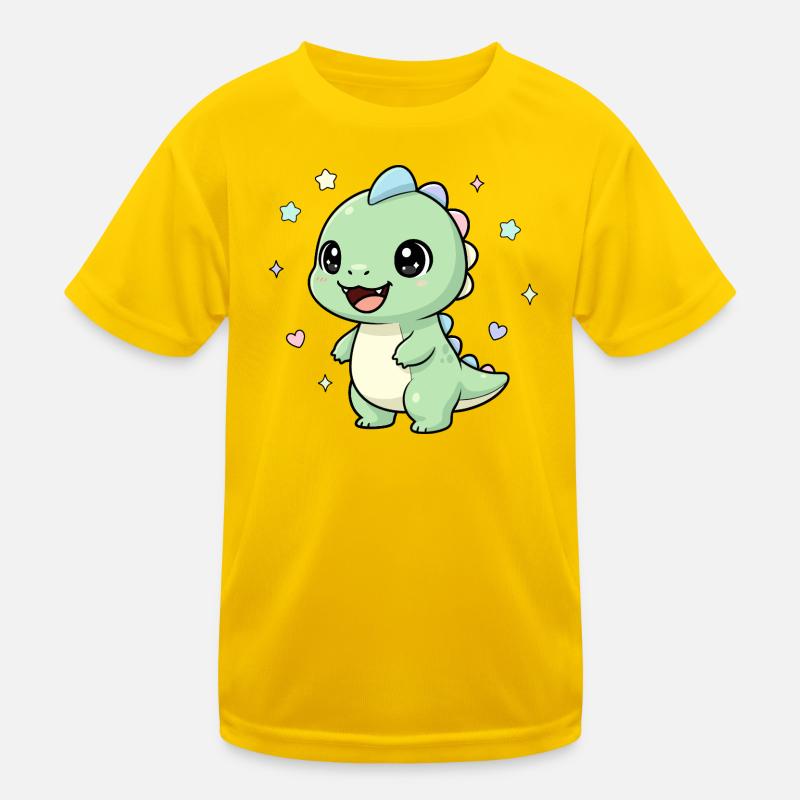 Pastel Dino Star Magic Kids Functional T-Shirt