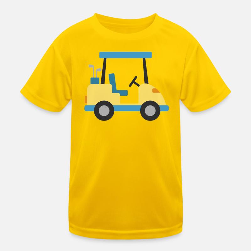 Blauer Golfwagen Kinder Funktions-T-Shirt