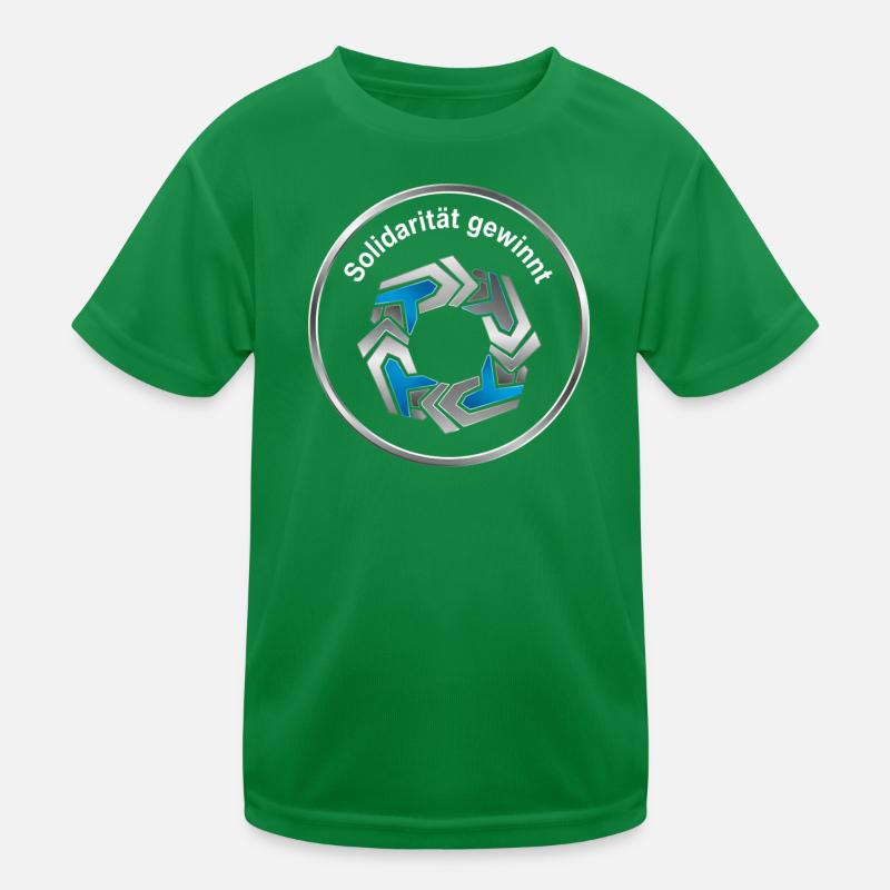 Solidarität Kreis Symbol starkes Statement Kinder Funktions-T-Shirt